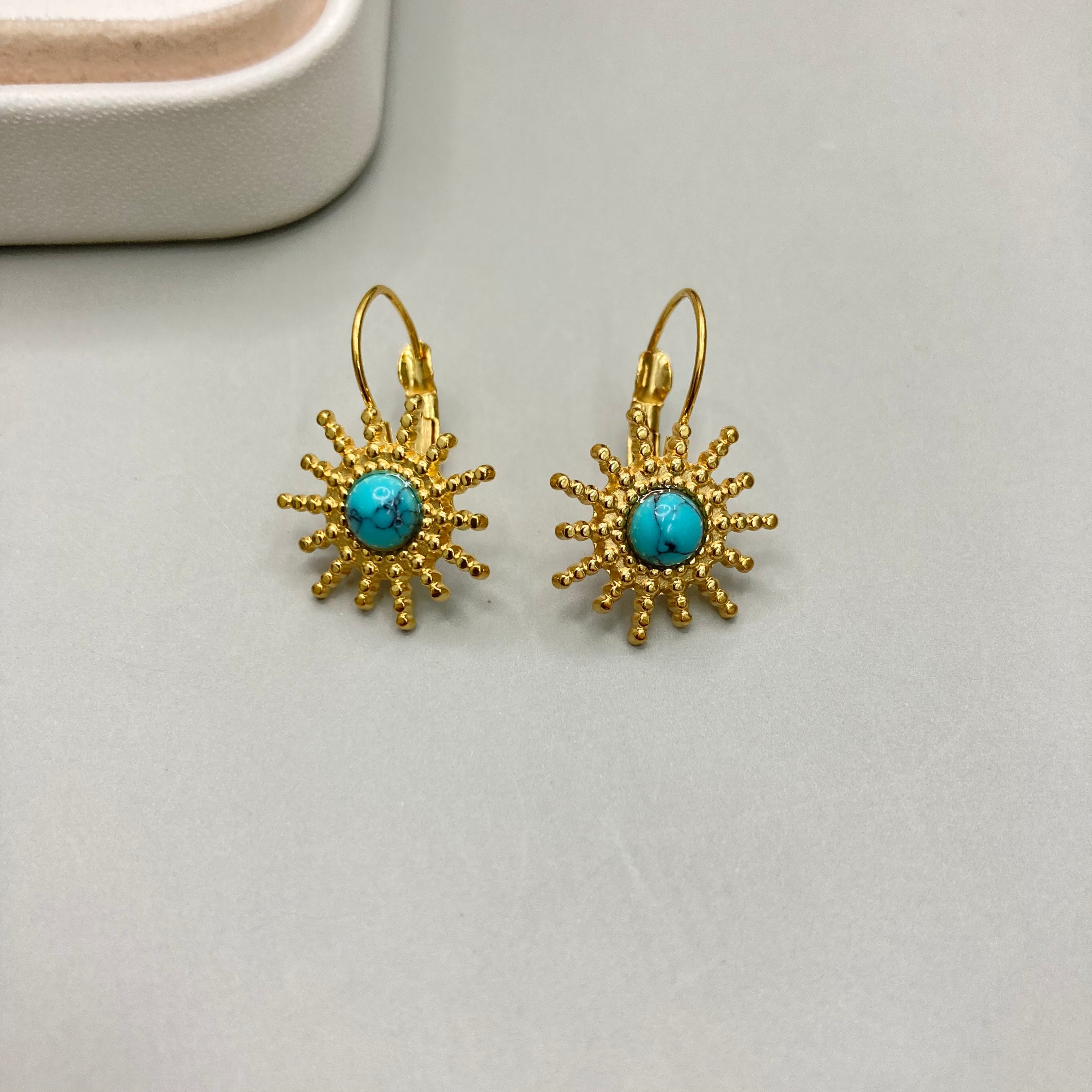 AROS | DISEÑO SOL Y PIEDRA TURQUESA