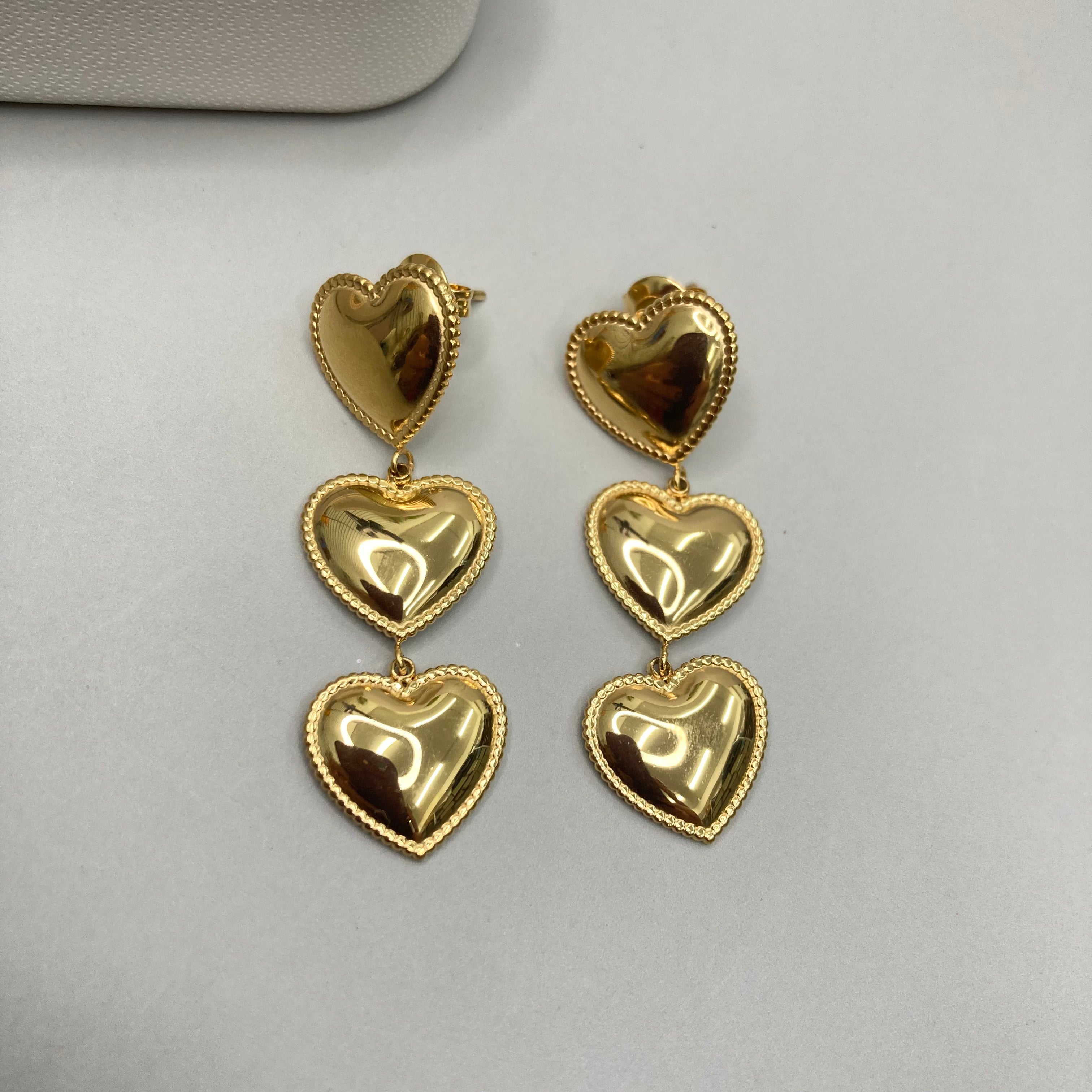 AROS | TRES CORAZONES BORDE CON TEXTURA