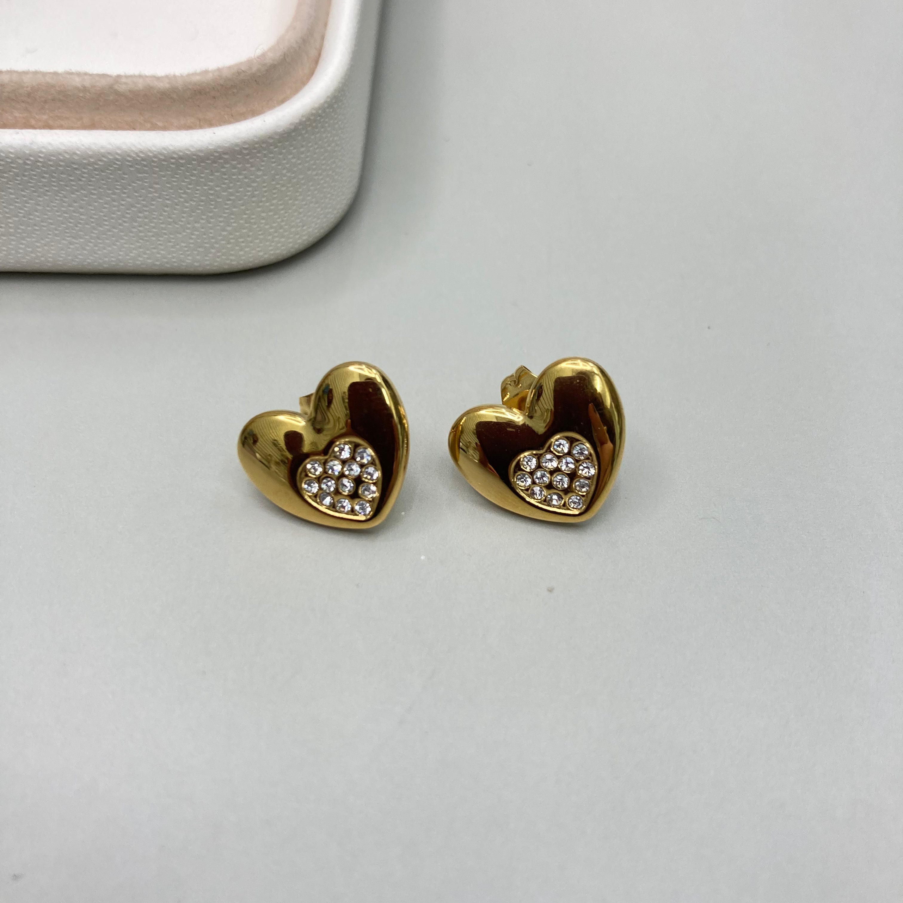 AROS | CORAZÓN CON CENTRO DE CRISTALES