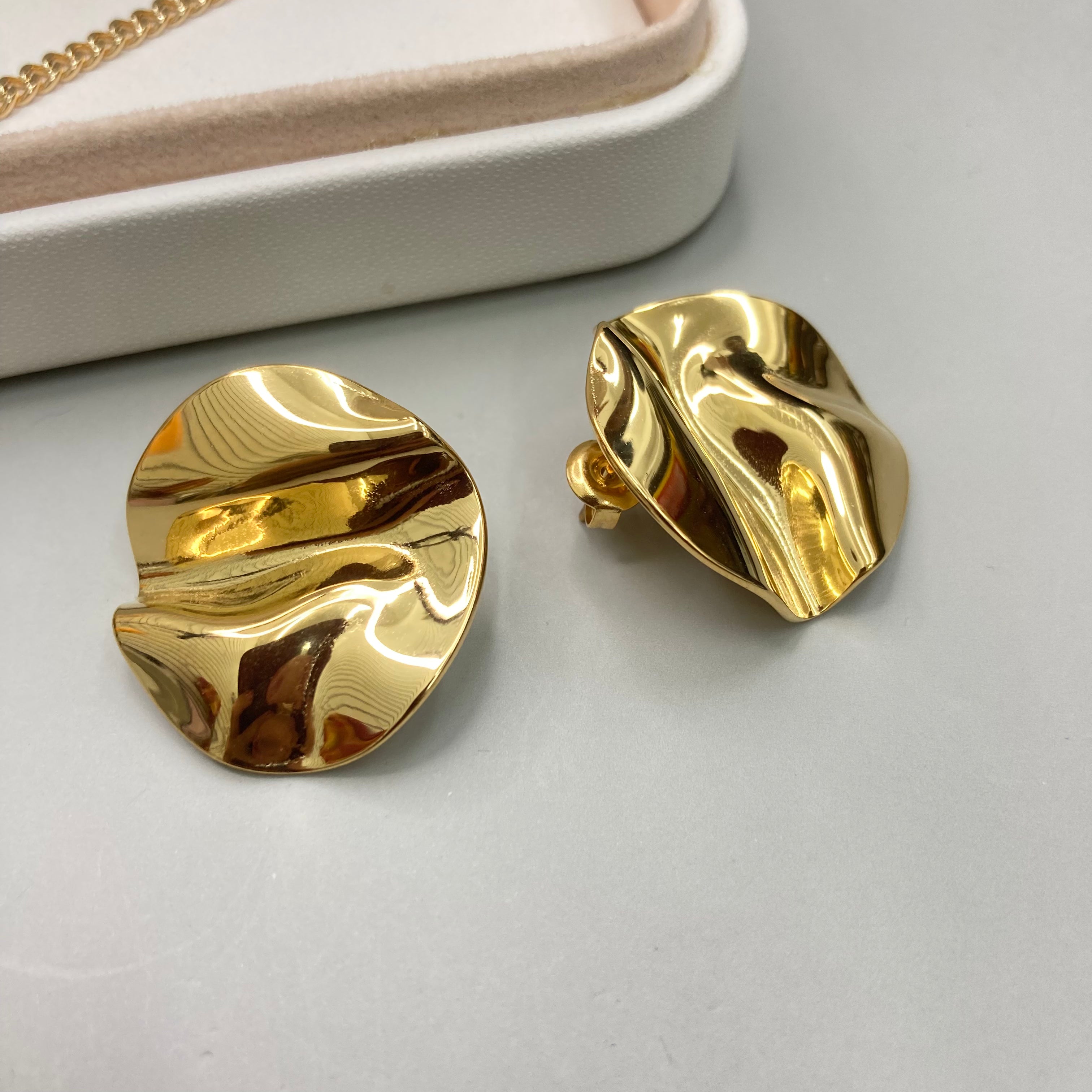 AROS | CIRCULO CORRUGADO DORADO