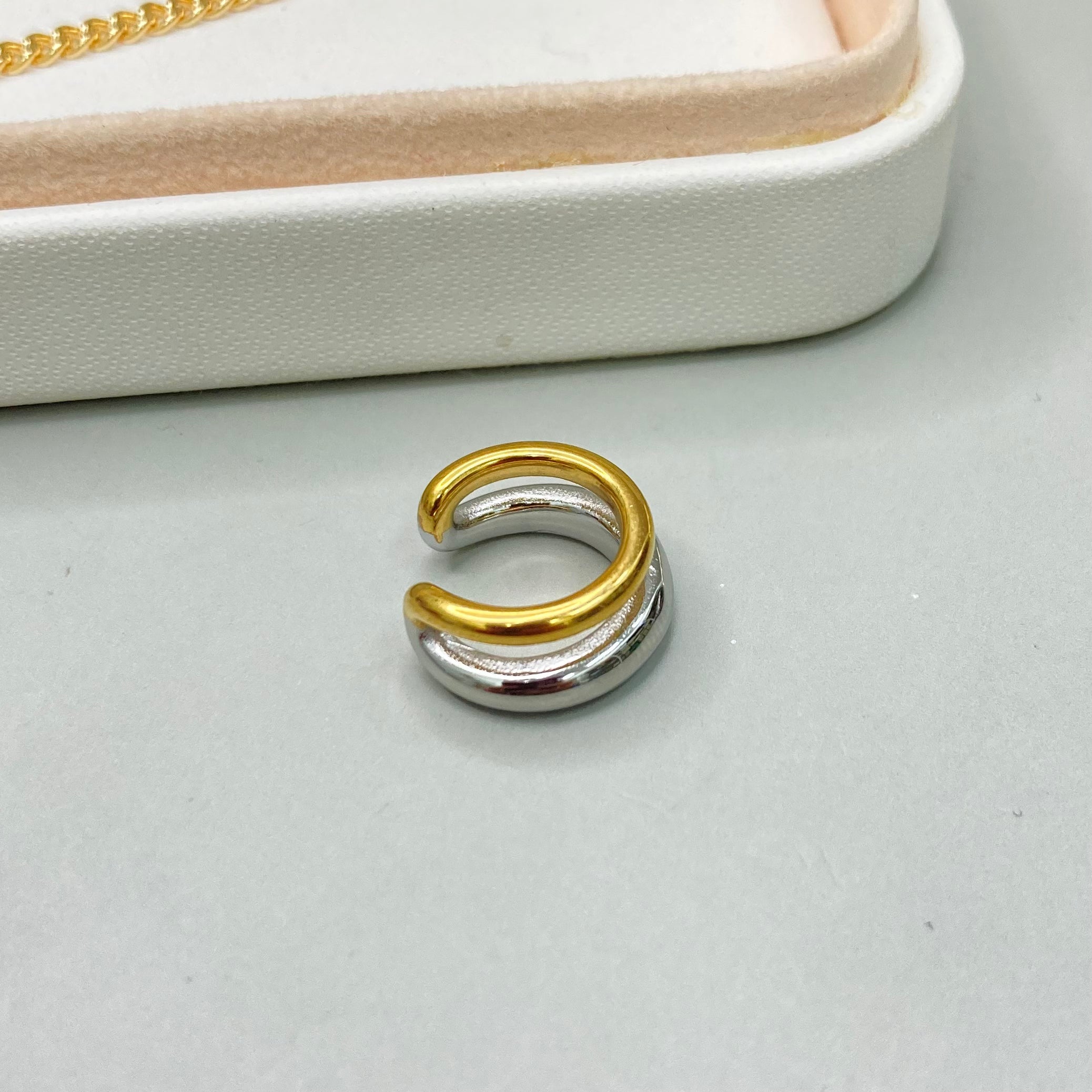 EAR CUFF MIX AND MATCH | BAÑO DE ORO 18K Y RODIO