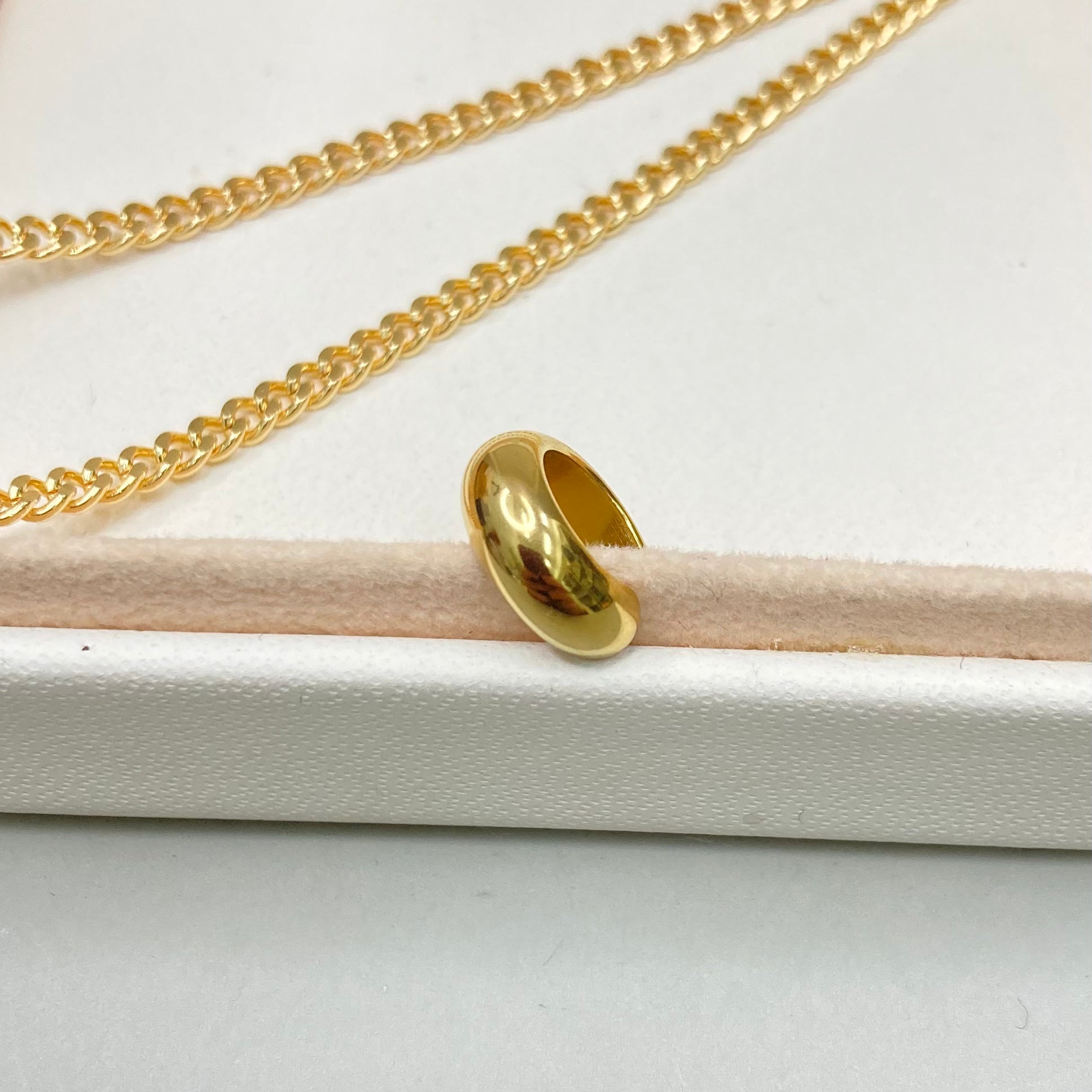 EAR CUFF ARGOLLA DORADA BASICA| BAÑO DE ORO 18K