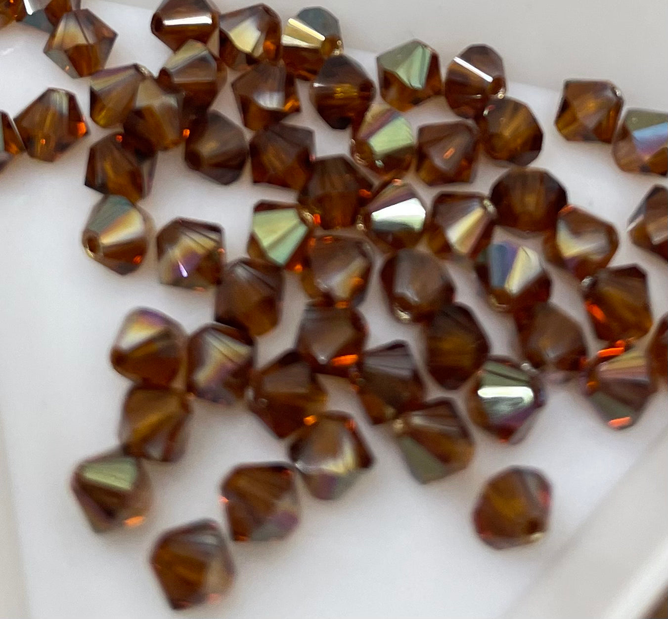 Bead Swarovski Crystals | 4mm | C7 SMT  | 25u | Ambar