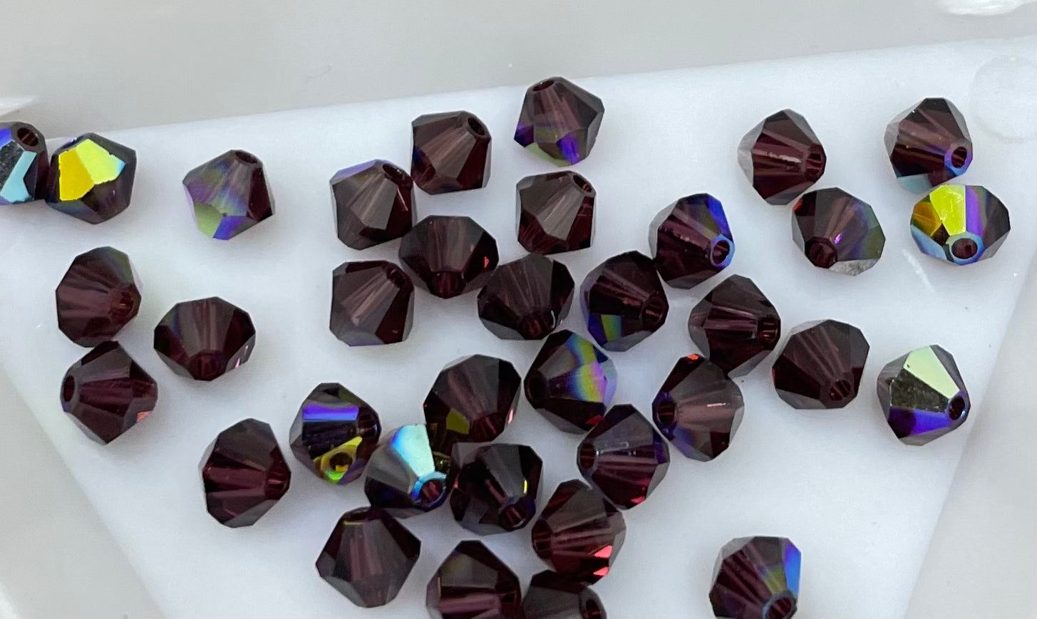 Bead Swarovski Crystals | 4mm | C7 SMT | 25u | Morado Semi Tornasol