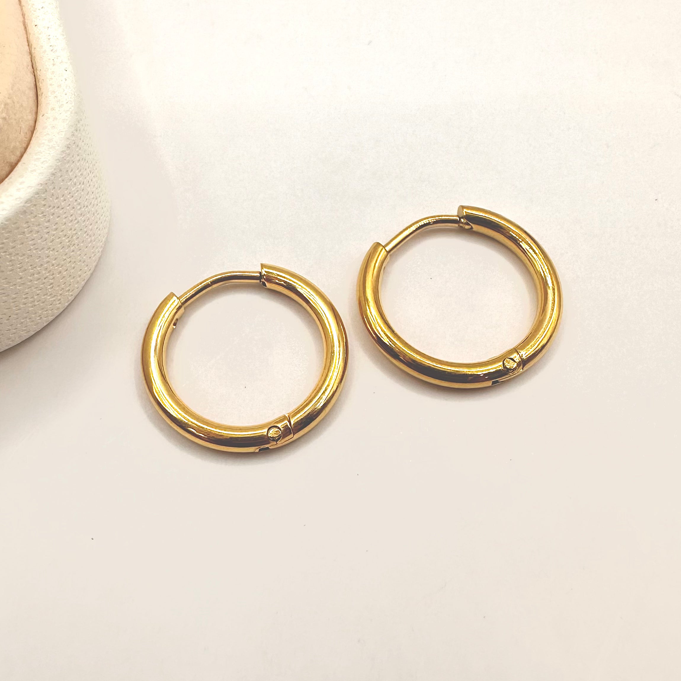 AROS DE ARGOLLA | ACERO DORADO | 16.5MM