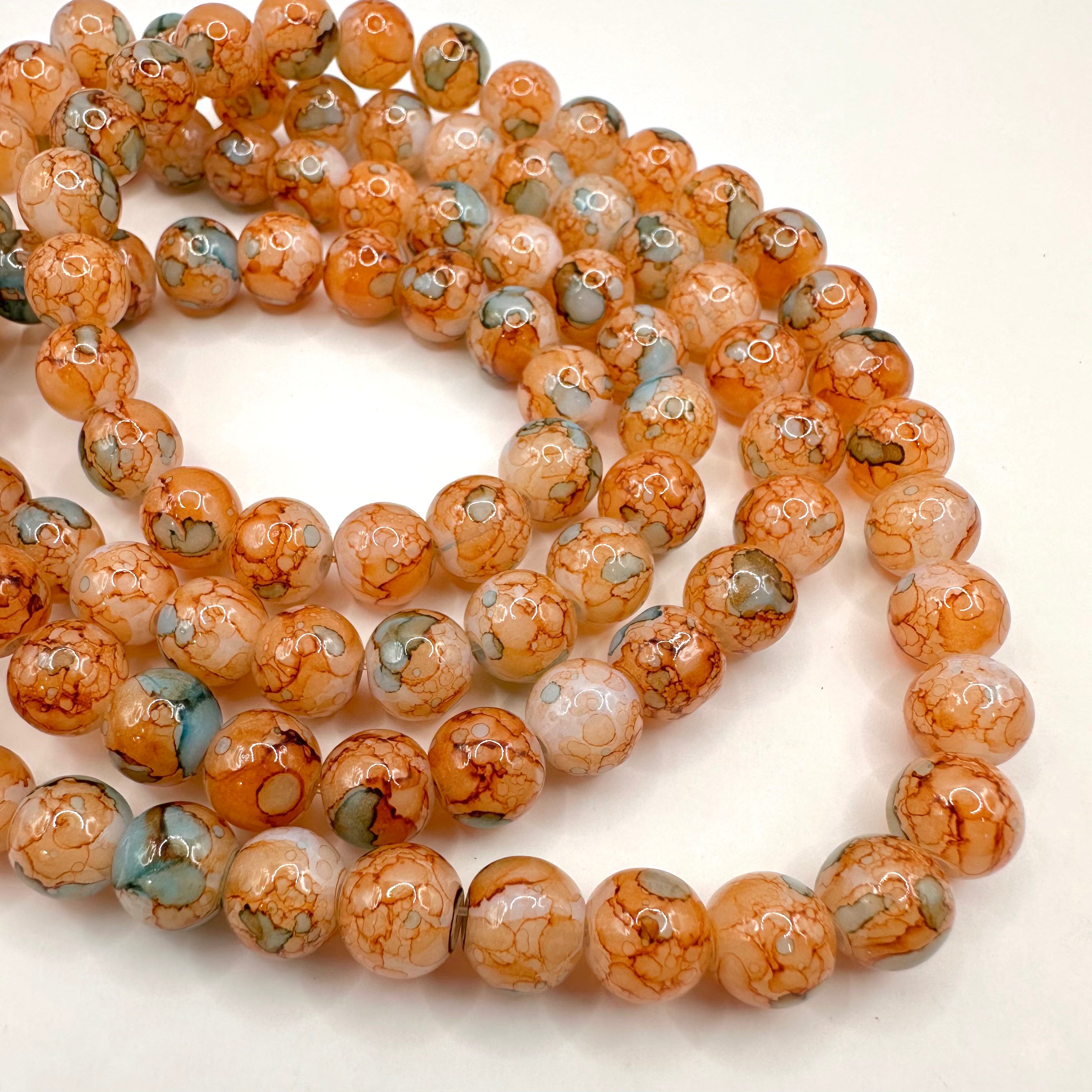 PERLA DE VIDRIO MATIZADA | CAFE