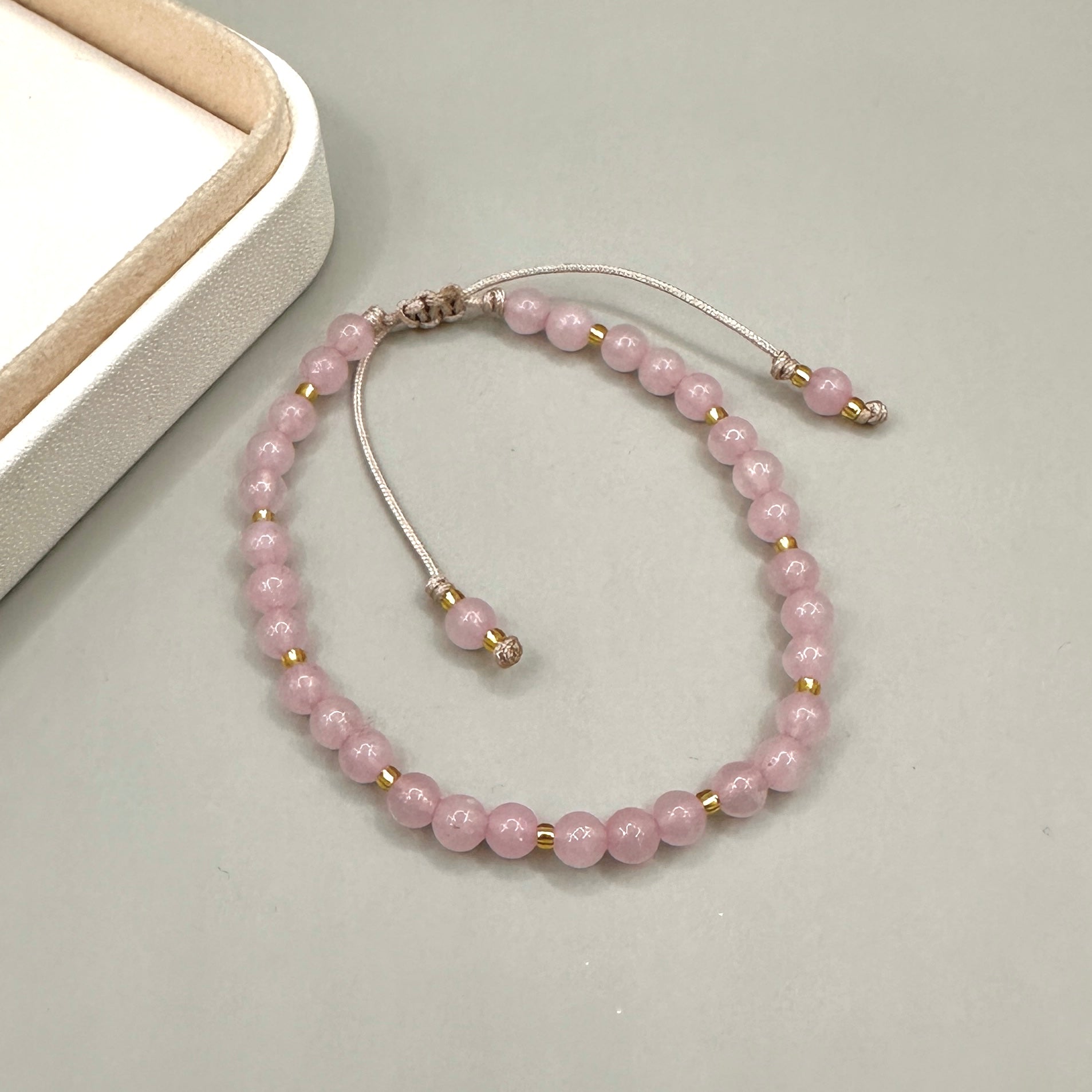 PULSERA CUARZO ROSA | LUNAM