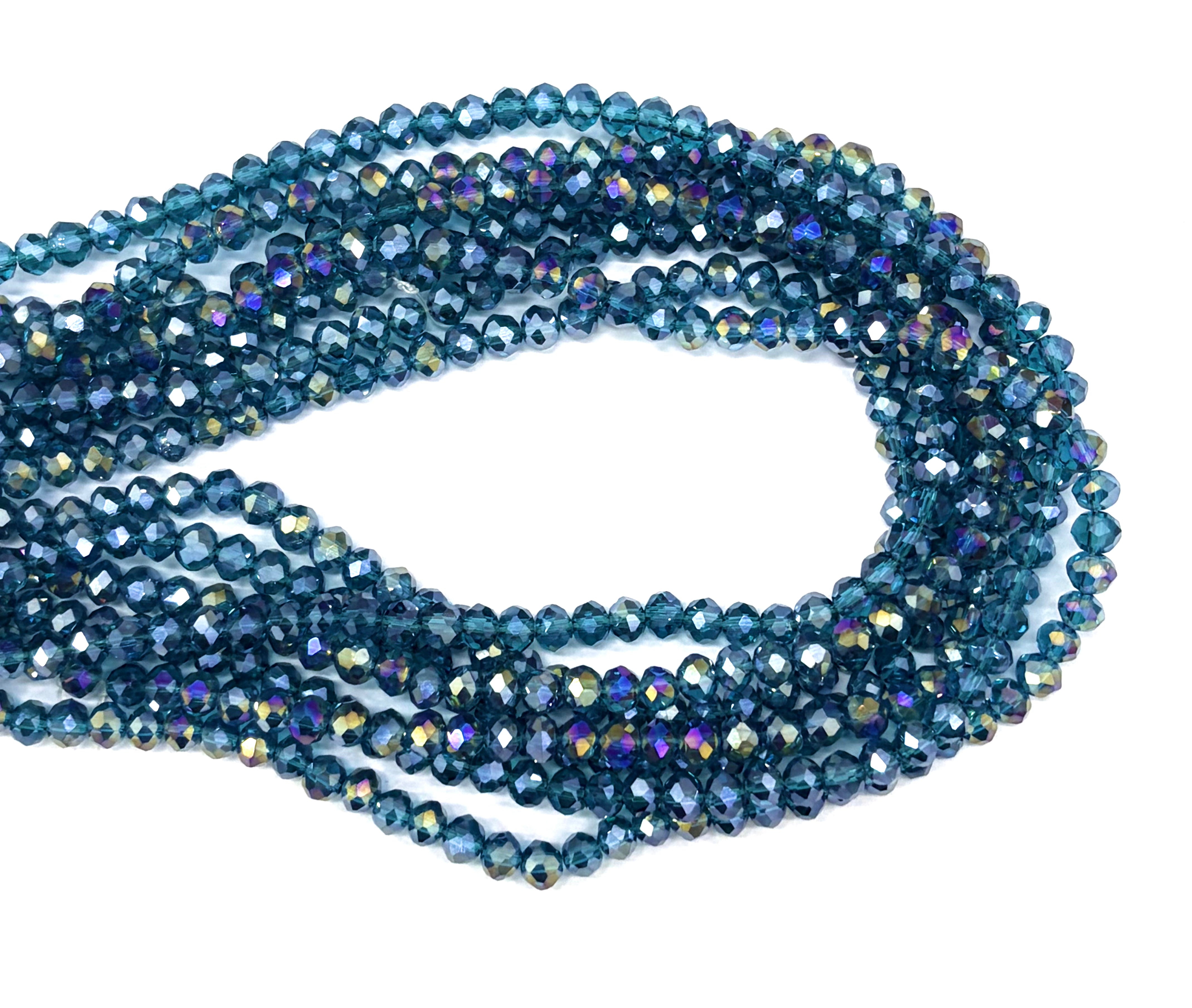 CRISTAL CHATO | TRANSLUCIDO  AZUL PETROLEO TORNASOL