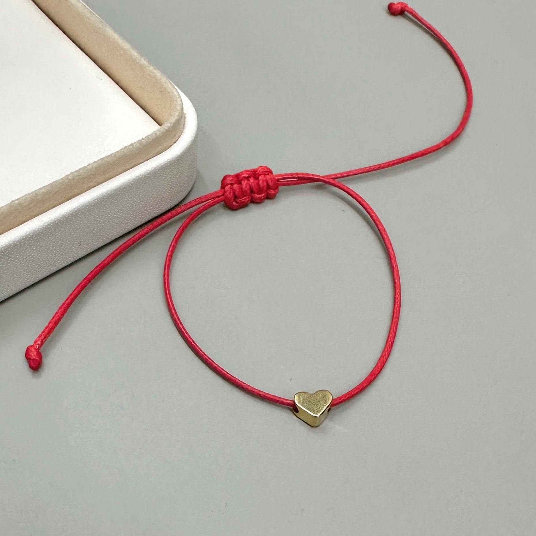 PULSERA CORAZON | HILO ROJO