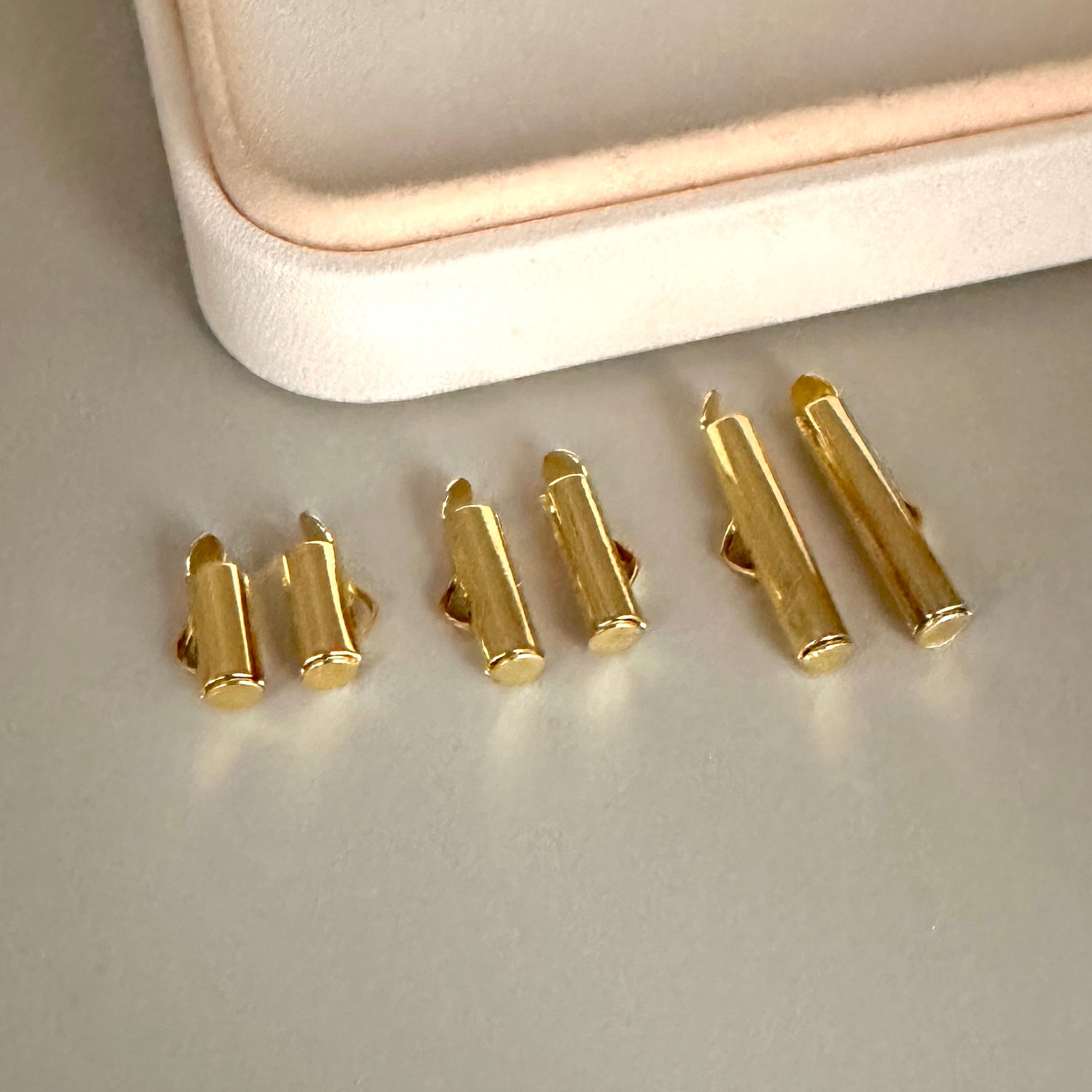 TERMINALES TUBOS | BAÑO DE ORO 18K