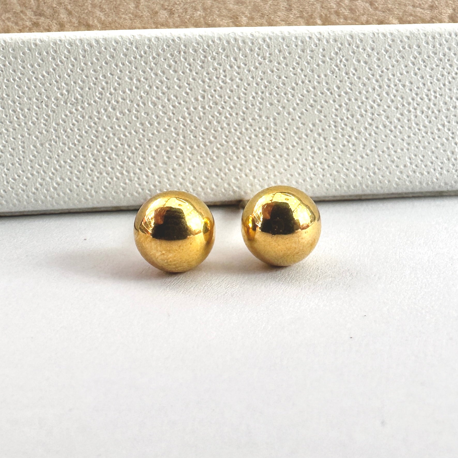 AROS BOLITA | BAÑO DE ORO 18K | 6MM