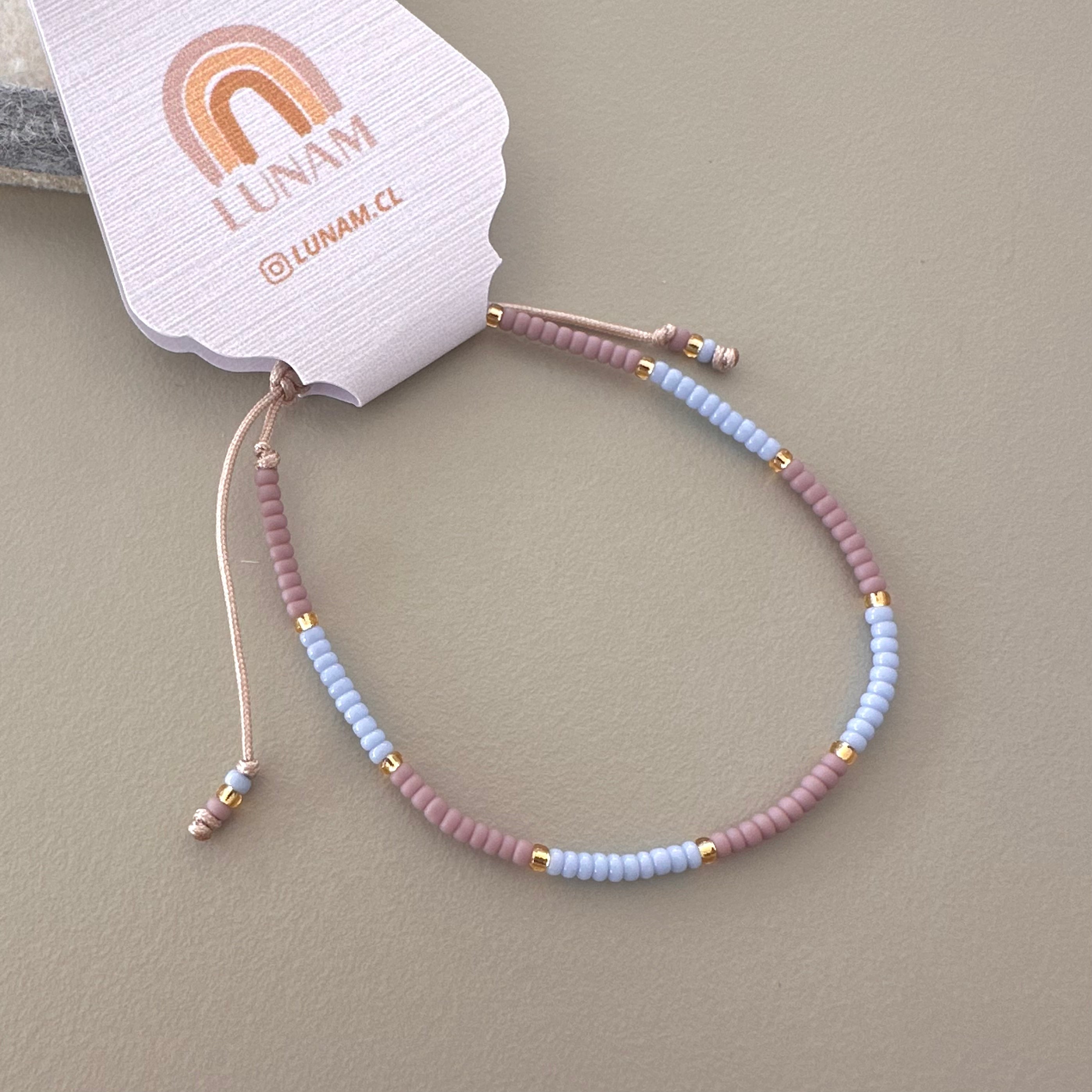 PULSERA LILA Y LAVANDA | LUNAM