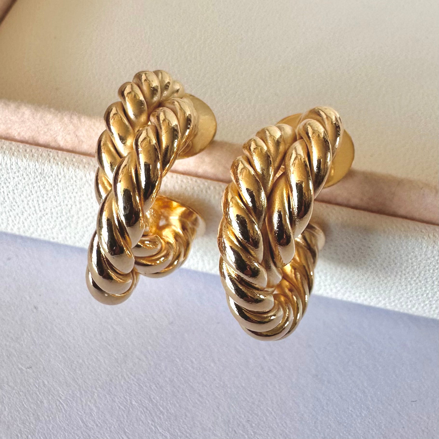 AROS ARGOLLA | BAÑO DE ORO 18K PREMIUM BRASILERO | 25MM