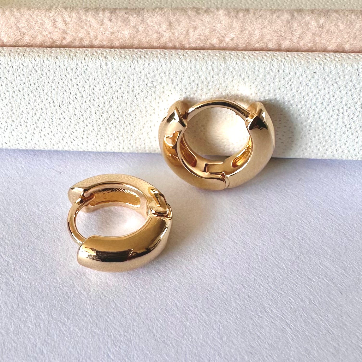 AROS ARGOLLAS | BAÑO DE ORO 18K PREMIUM BRASILERO | 12MM