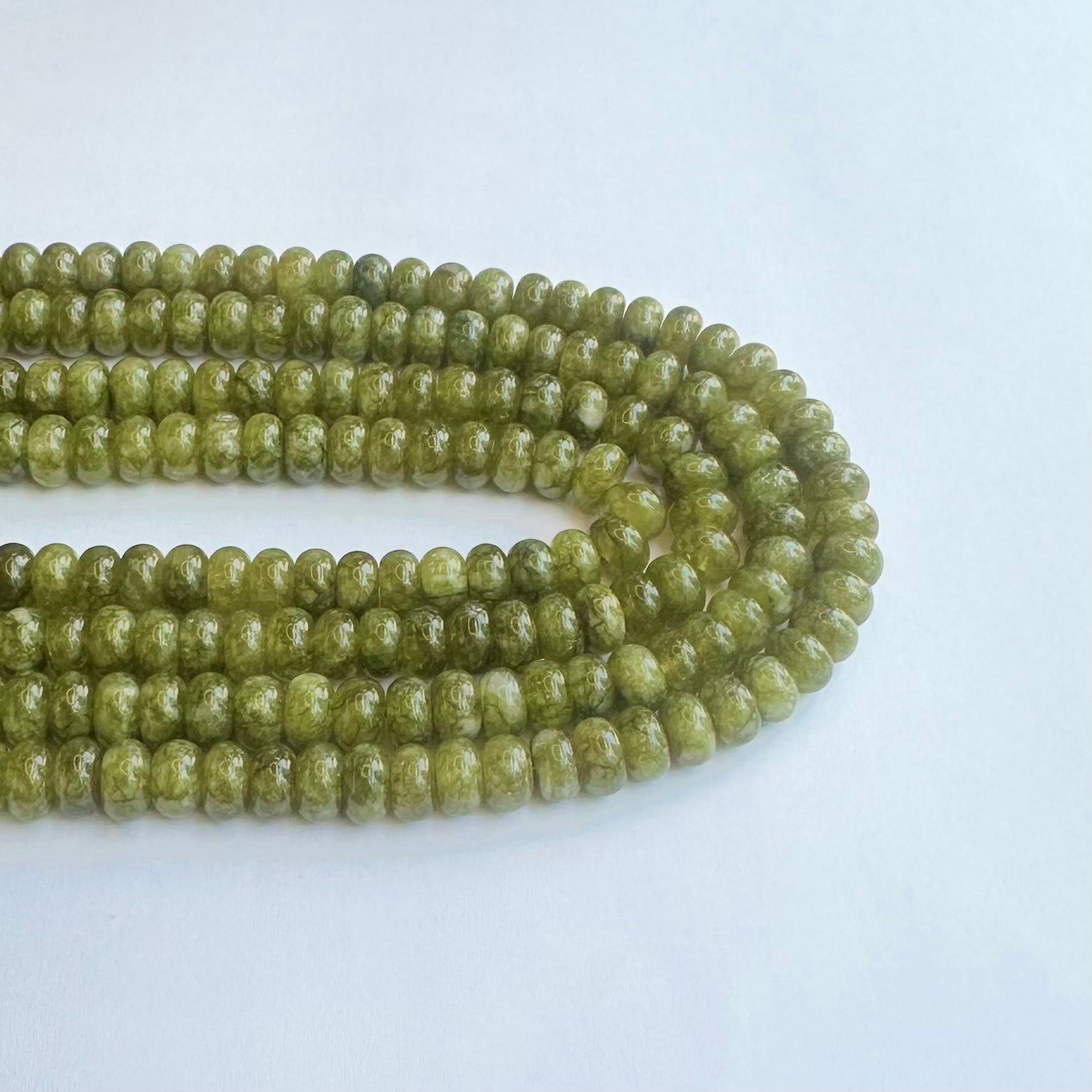 AGATA VERDE OLIVA SEMI TRASLUCIDO | RONDELL LISA