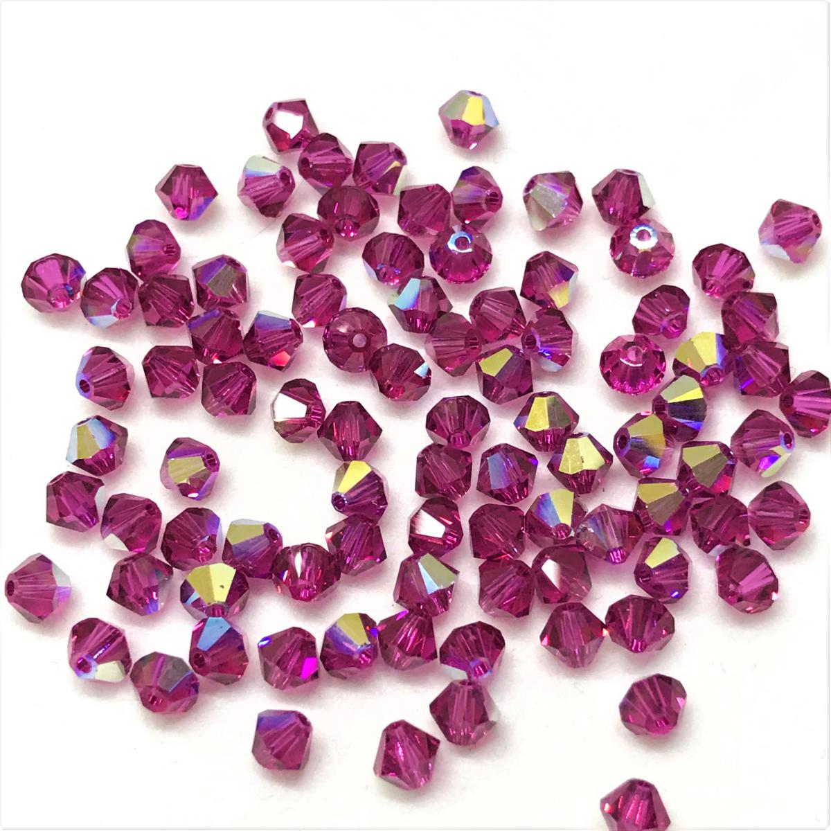 Bead Swarovski Crystals | 4mm | C5 SmT #502 | 25u | Fucsia