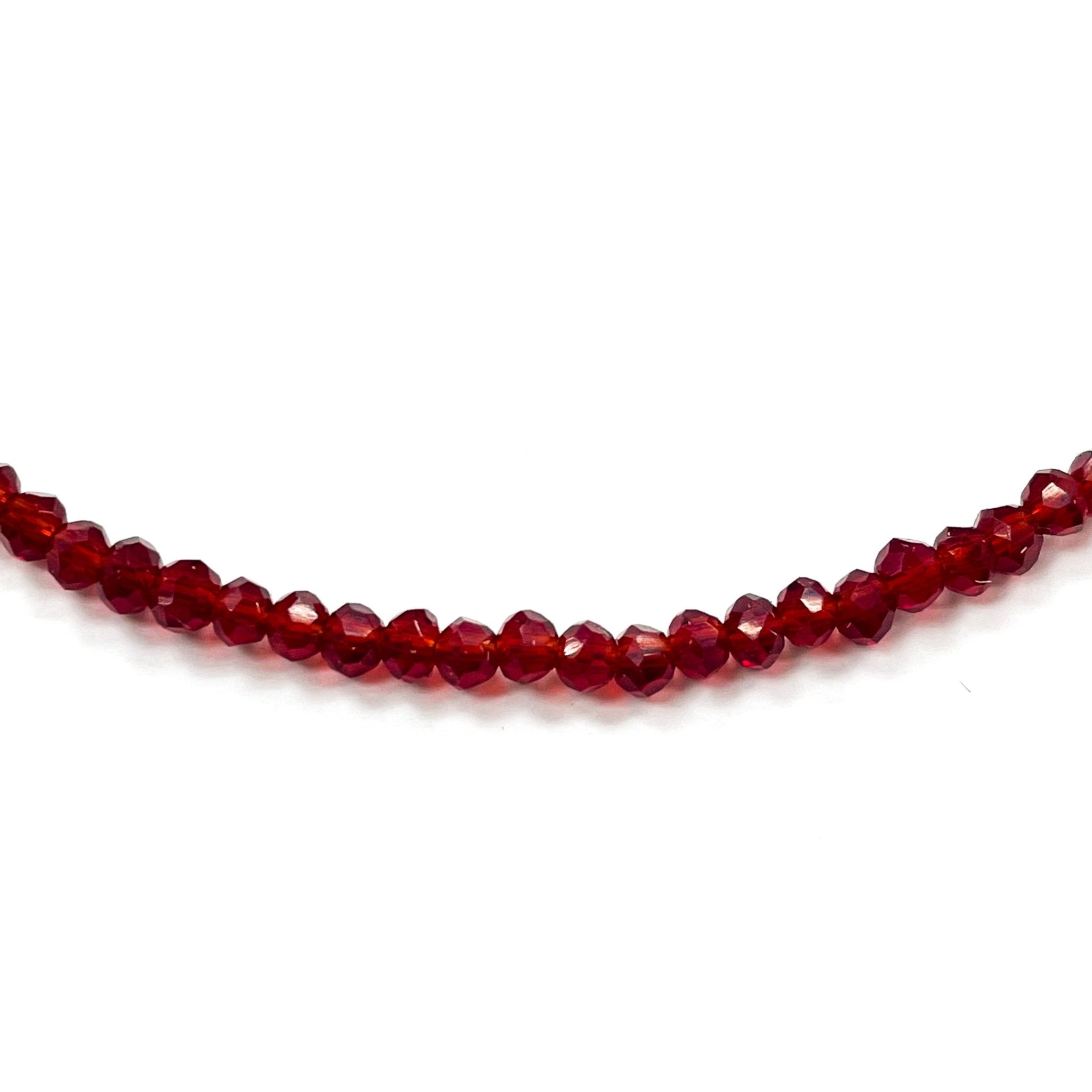 Cristal Chato | 2mm | TRASLUCIDO ROJO OSC (22-92W)