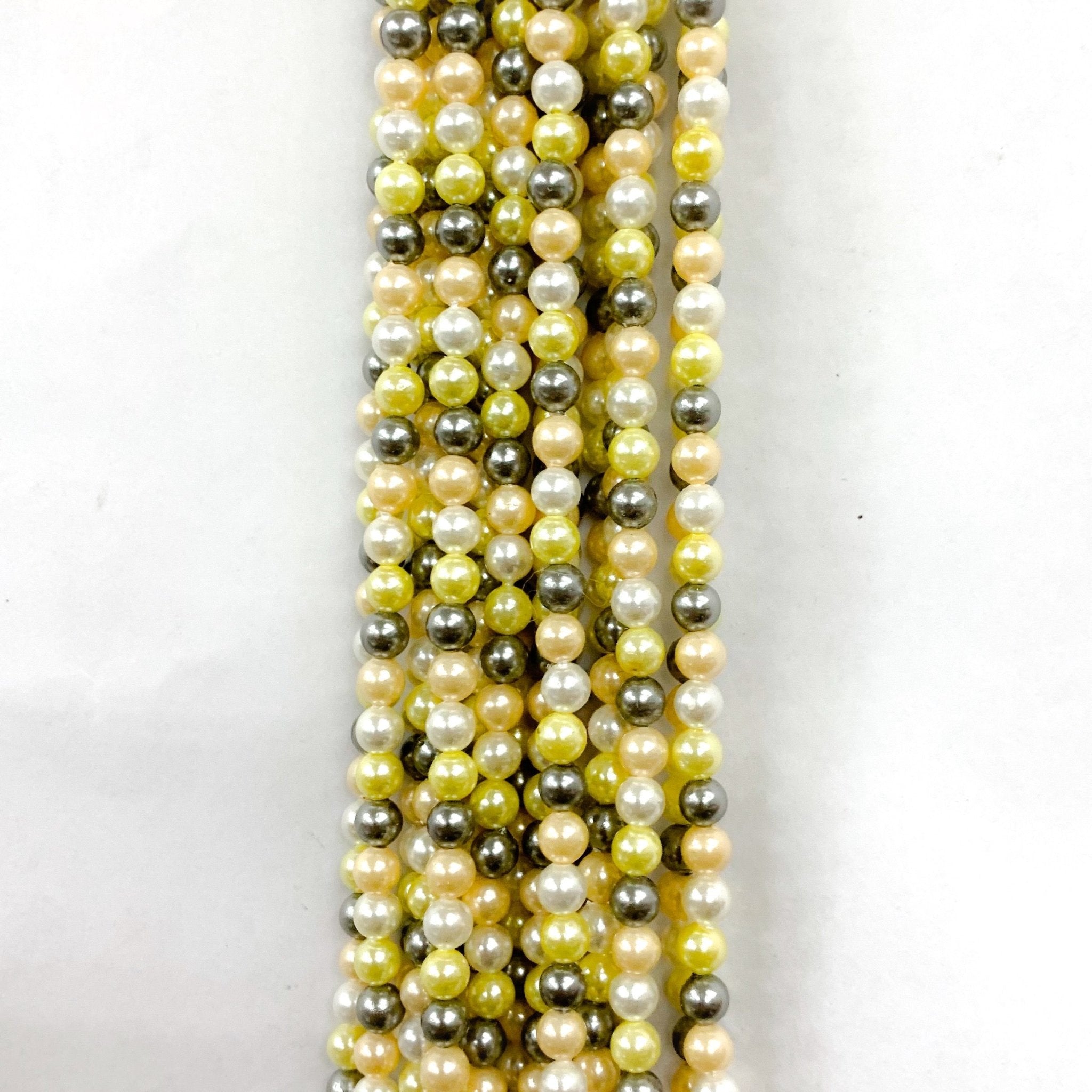 PERLA SHELL | 4MM | GRIS AMARILLO BLANCO(19-1U)[8-57D]