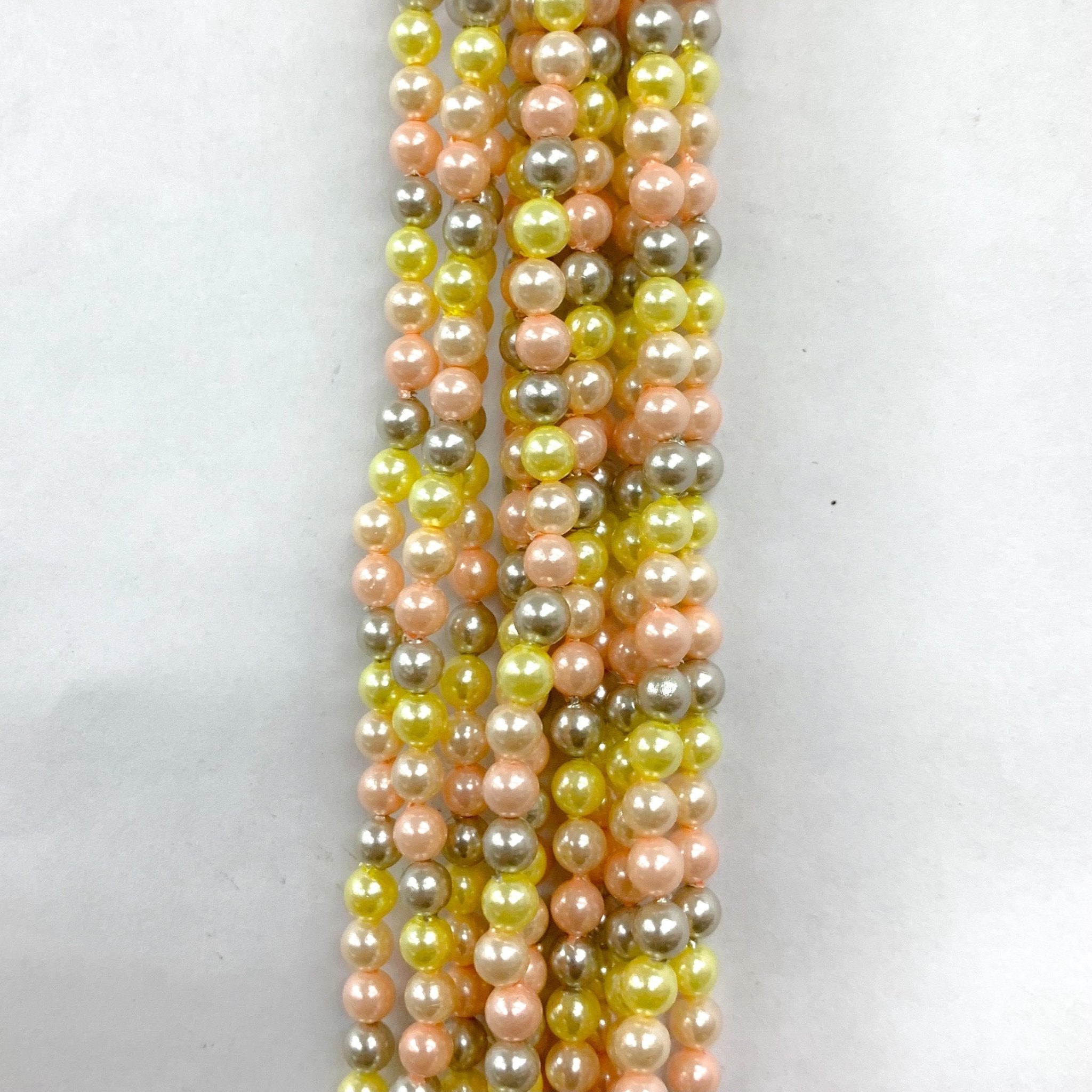 PERLA SHELL | 4MM | GRIS AMARILLO ROSADO (19-4U)