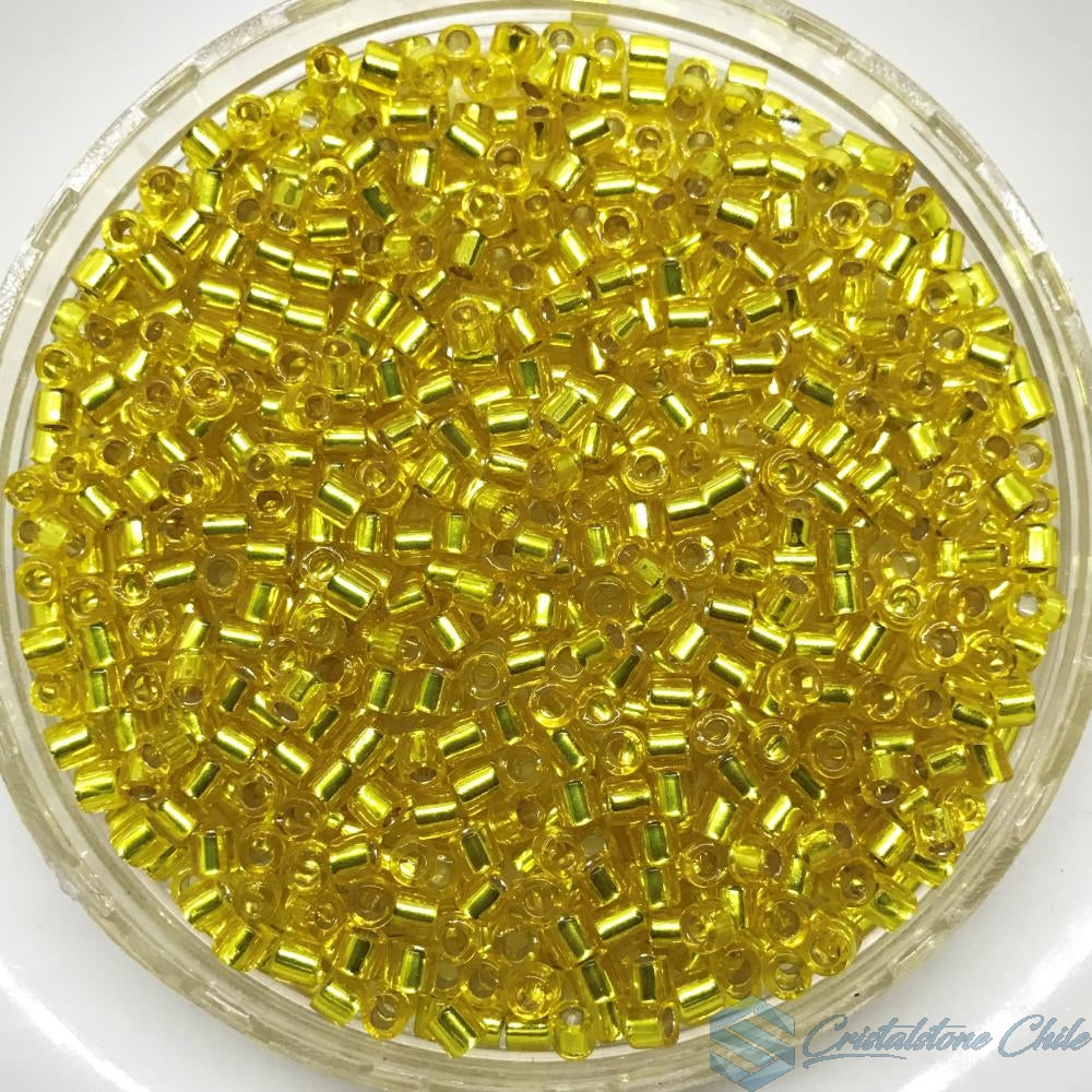 Miyuki Delica Beads 8/0 | 145DB | Silverline Amarillo (C9)