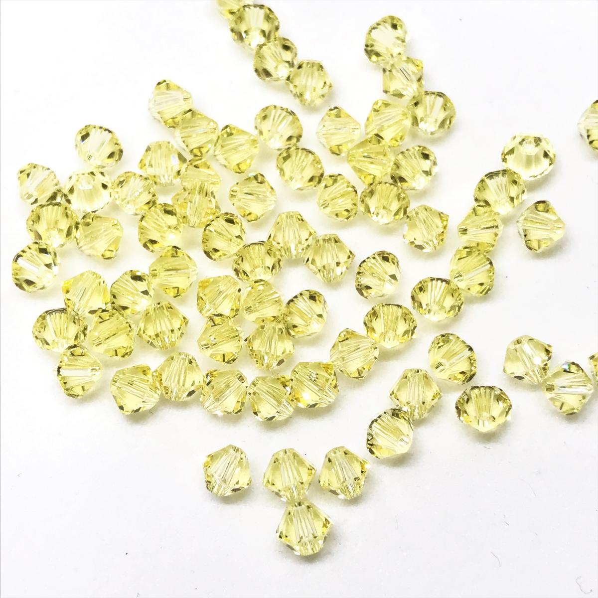 Bead Swarovski Crystals | 4mm | C2 SAT #213 | 25u | Amarillo oliva