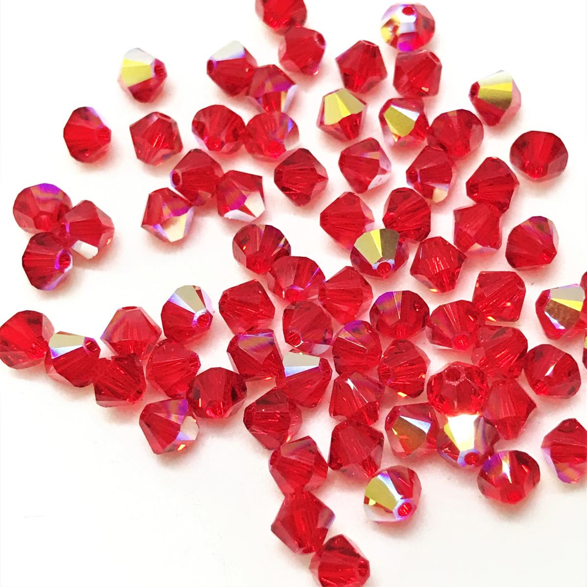 Bead Swarovski Crystals | 4mm | C3 SmT #227 | 25u | Rojo