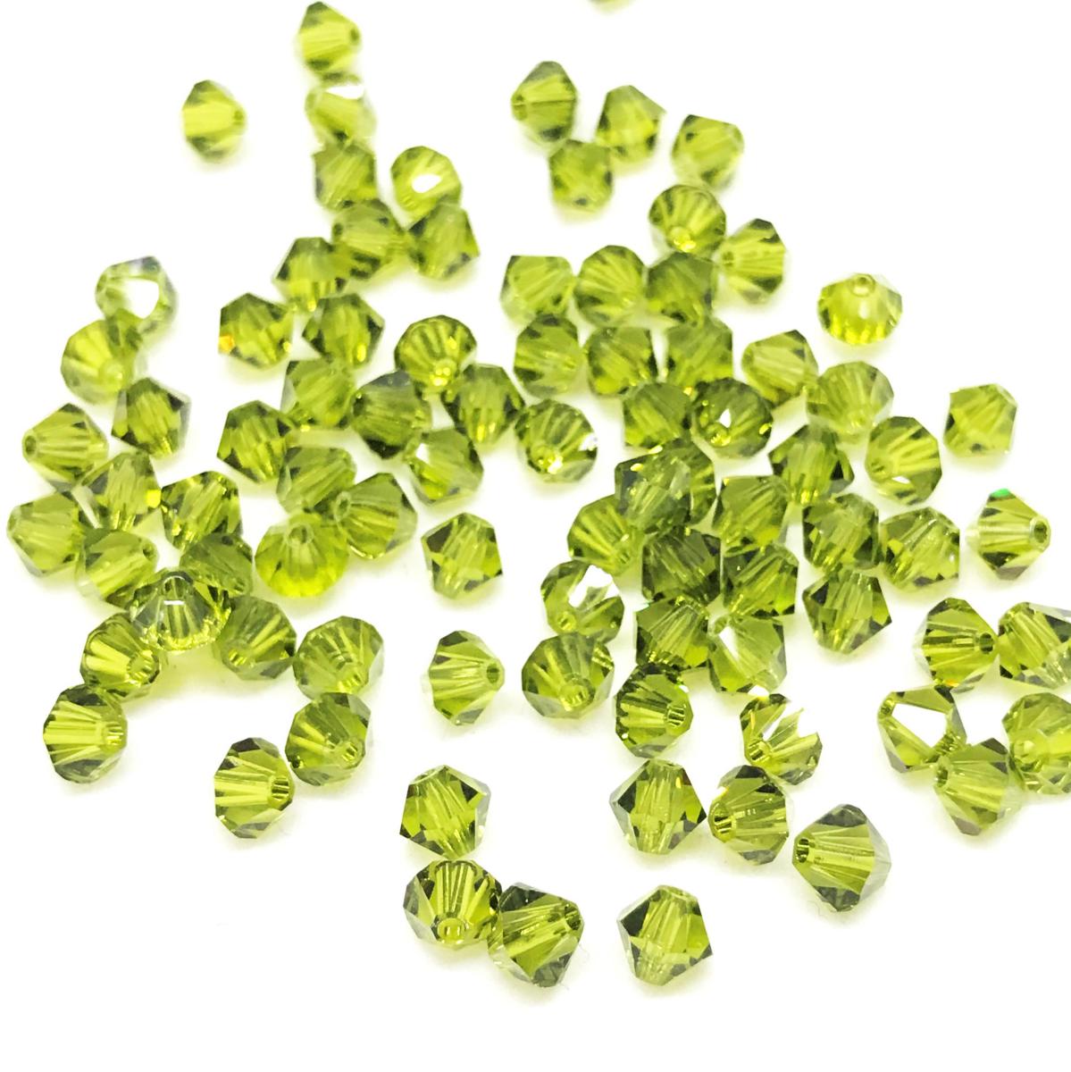 Bead Swarovski Crystals | 4mm | C3 ST #228 | 25u | Verde Oliva