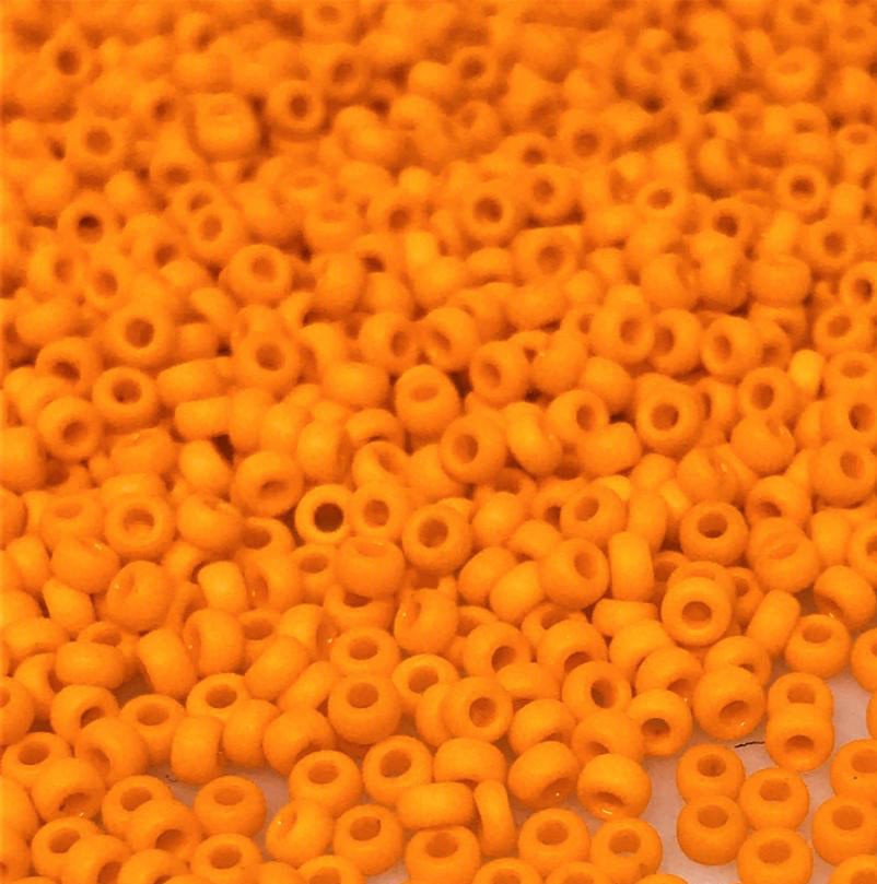 MIYUKI ROUND ROCAILLES 11/0 | 405FRR | FROSTED NARANJA(C14)[C10]