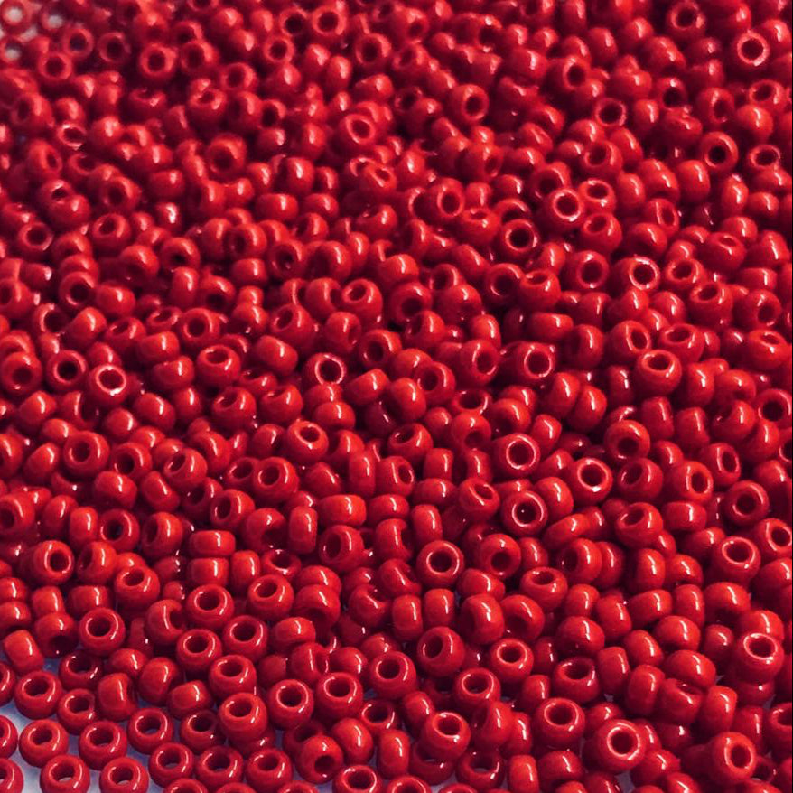 MIYUKI ROUND ROCAILLES 11/0 | 408DRR | OPAQUE ROJO C(C16)[C11]