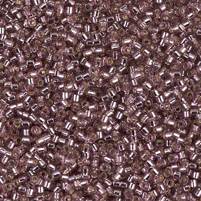 Miyuki Delica Beads 11/0 | 146DB | Silverline Palo Rosa