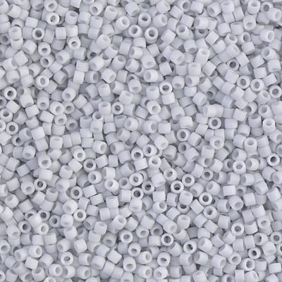 Miyuki Delica Beads 11/0 | 357DB | Matte Blanco Invierno