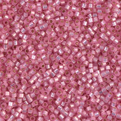 Miyuki Delica Beads 11/0 | 625DB | Silverline Rosado B