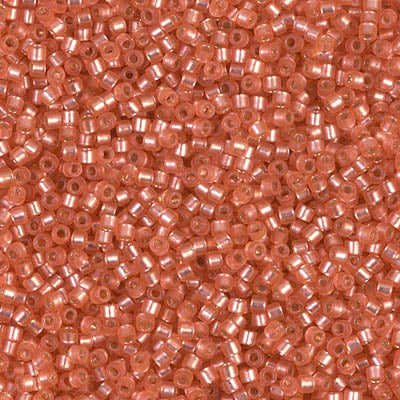 Miyuki Delica Beads 11/0 | 684DB | Silverline sandia