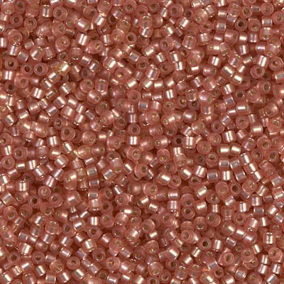 Miyuki Delica Beads 11/0 | 685DB | Silverline sandia claro