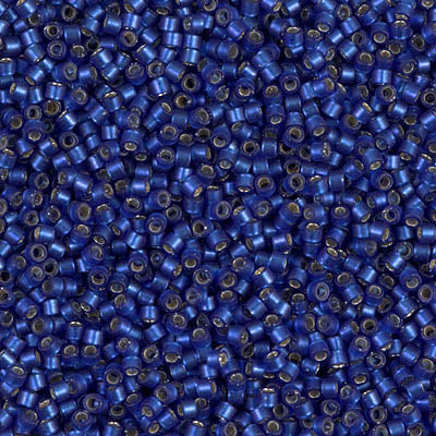 Miyuki Delica Beads 11/0 | 693DB | Silverline azul