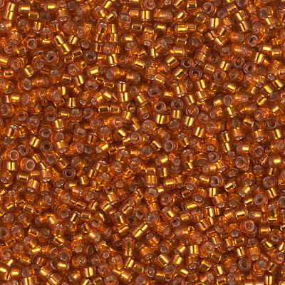 Miyuki Delica Beads 11/0 | 1333DB | Silverline Naranja