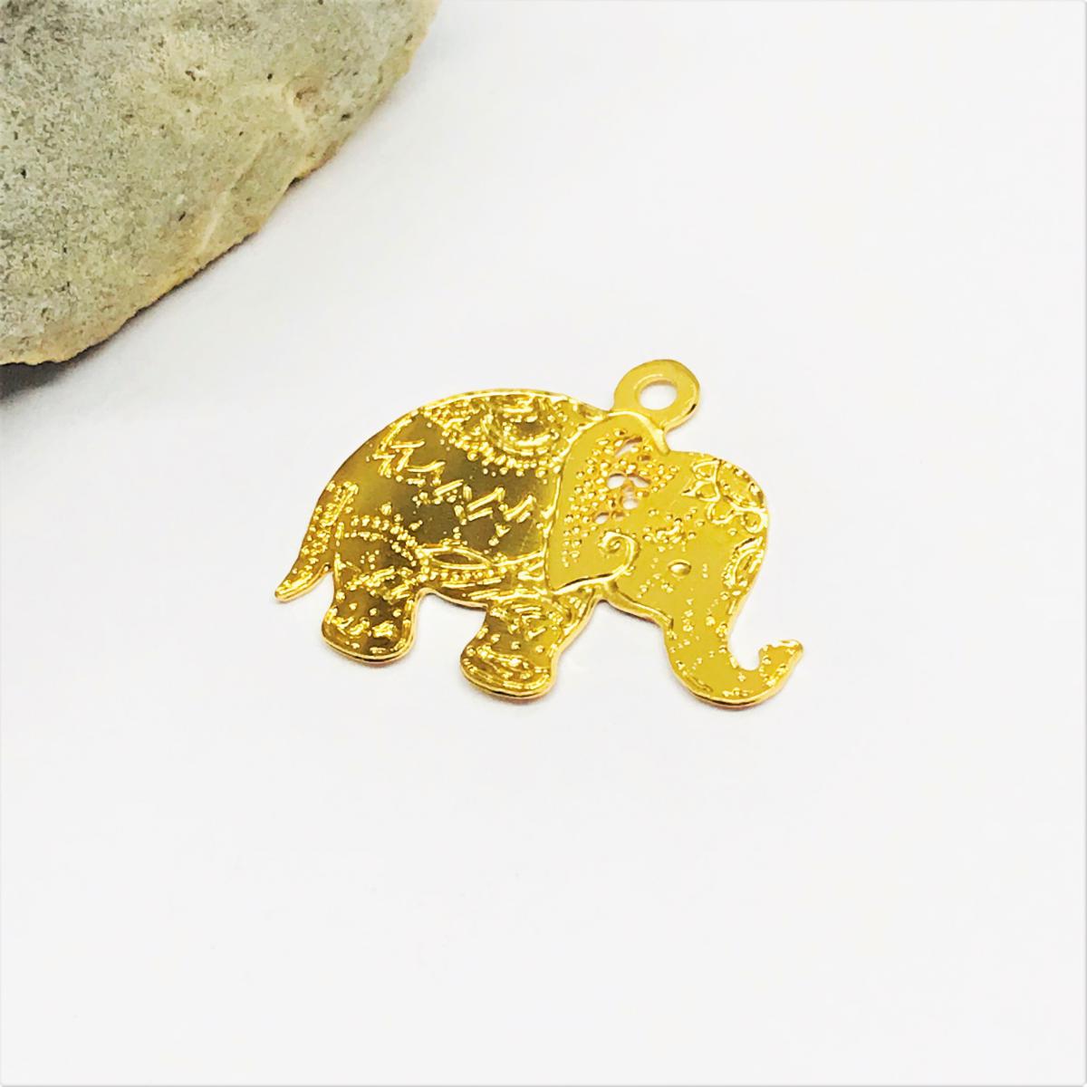 ELEFANTE | BAÑO DE ORO 24K | 30MM (C4) (36BO24K)