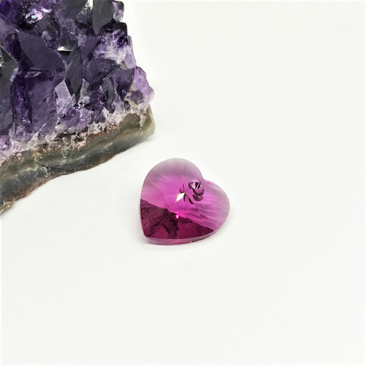 Swarovski Elements Corazón | 14mm | Fucsia (ST)