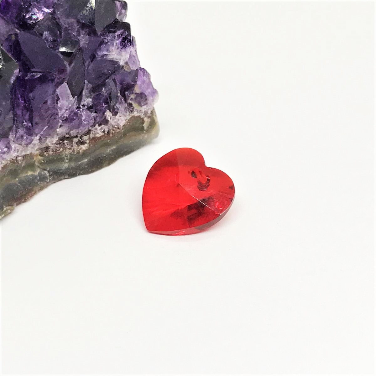 Swarovski Elements Corazón | 14mm | Rojo (ST) (C2)-(7COM)