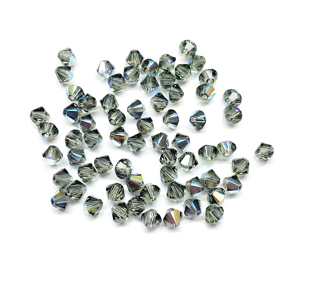 Bead Swarovski Crystals | 4mm | C2 SmT #215 | 25u | Gris oscuro