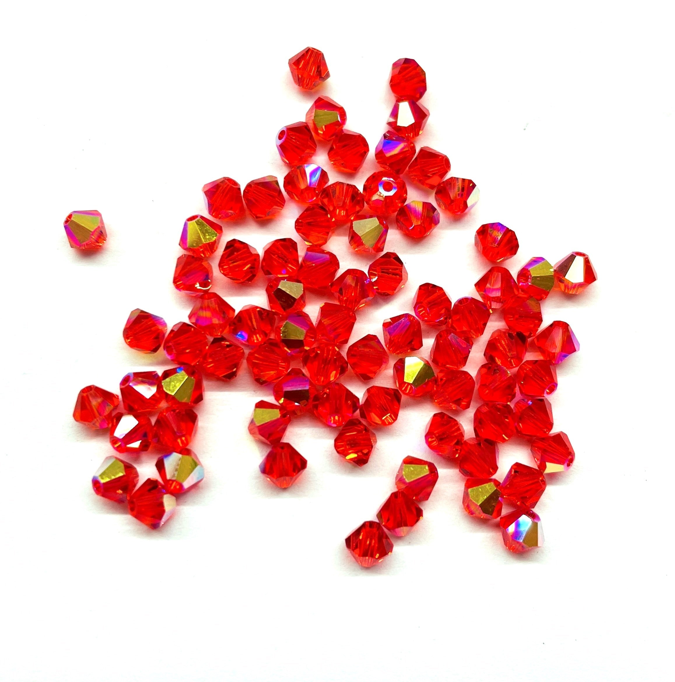 Bead Swarovski Crystals | 4mm | C3 SmT #236 | 25u | Rojo claro[M]