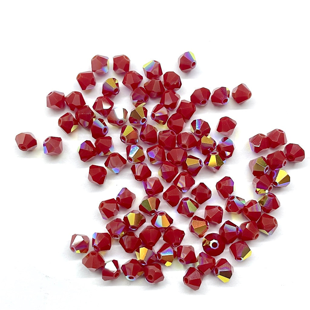 Bead Swarovski Crystals | 4mm | C5 SmT #396 | 25u | Rojo op