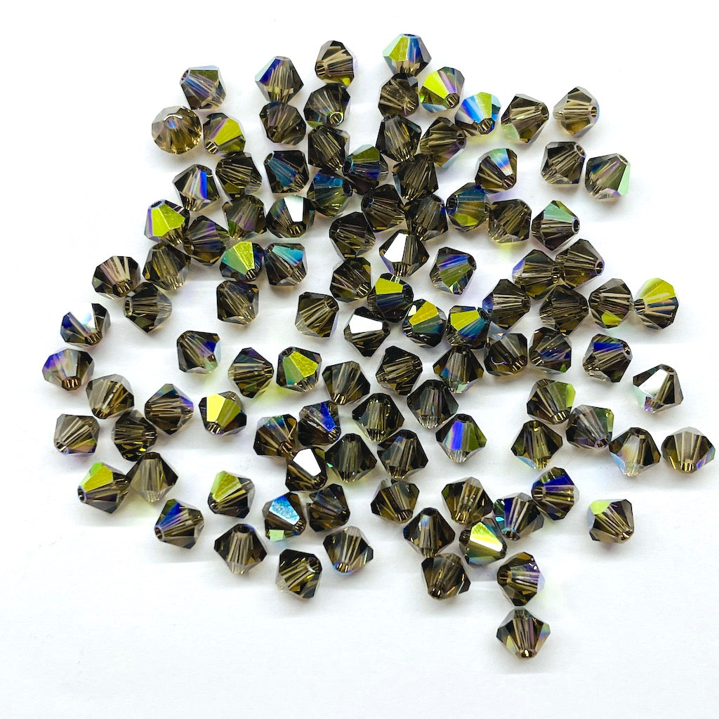 Bead Swarovski Crystals | 4mm | C6 SmT #5301 | 25u | Smoky Quartz