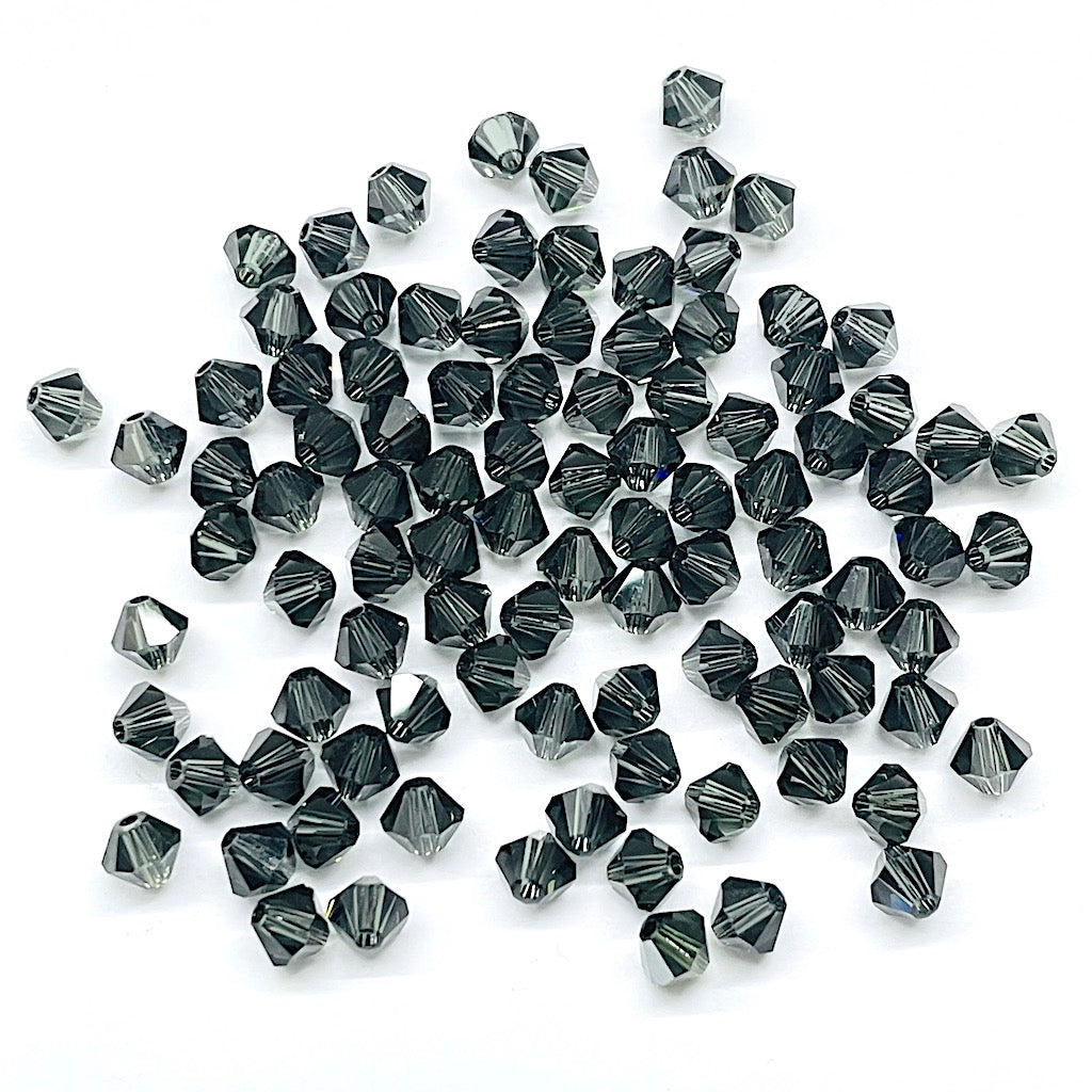 Bead Swarovski Crystals | 4mm | C3 ST #242 | 25u | Negro trasl[M]