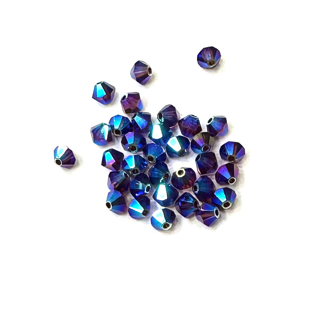 Bead Swarovski Crystals | 4mm | CT #515 | 12und | Burdeo Azulado