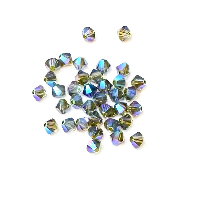 Bead Swarovski Crystals | 4mm | C7 CT #550 | 25u | verde oliva