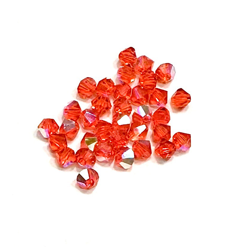 Bead Swarovski Crystals | 4mm | SMT | 25u | naranja Tornasol