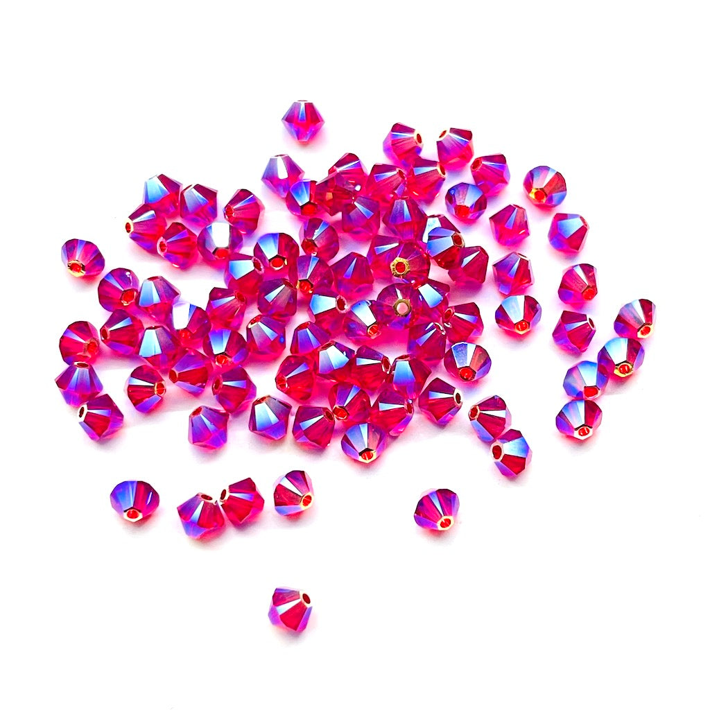 Bead Swarovski Crystals | 4mm | C2 CT #227 | 12u | Fucsia Tornasol