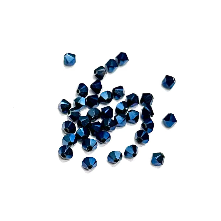 Bead Swarovski Crystals | 4mm | 12u | Azul Metalizado