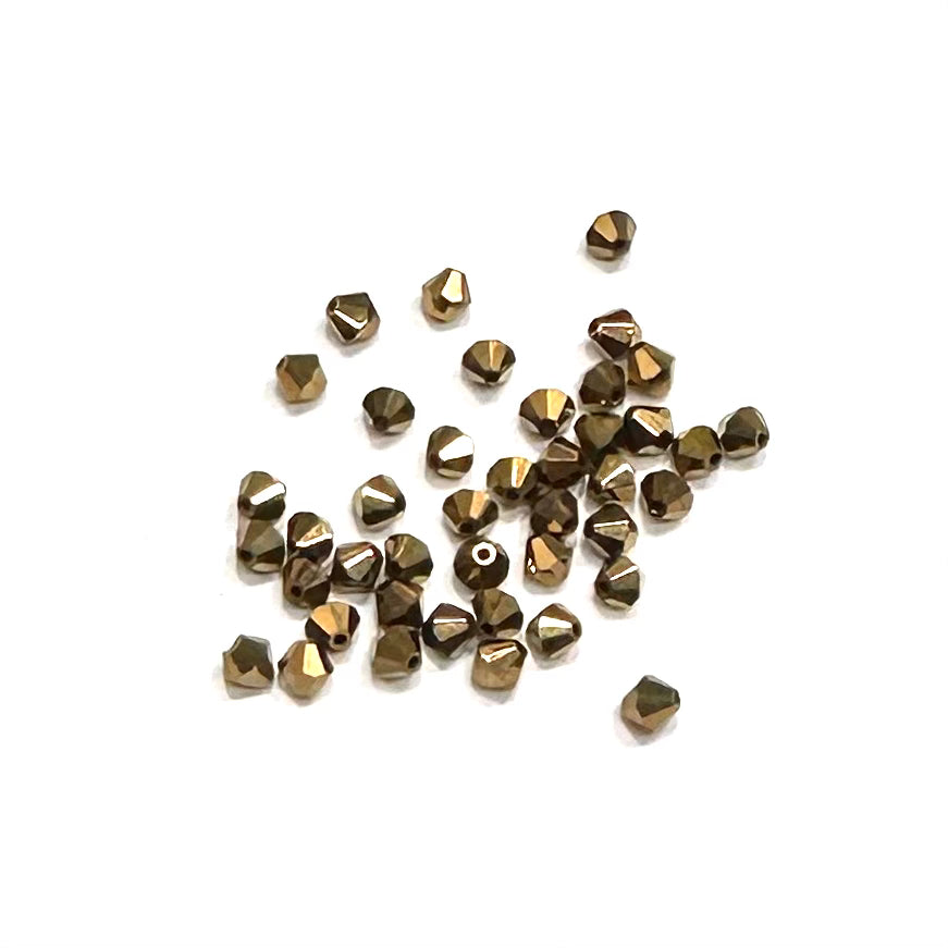 Bead Swarovski Crystals | 4mm | 12u | BRONCE MEDIO METALIZADO